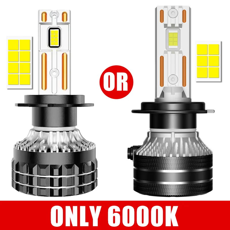 Ampoules Phares LED Canbus Universelles H7 H4 H11 9005 9006