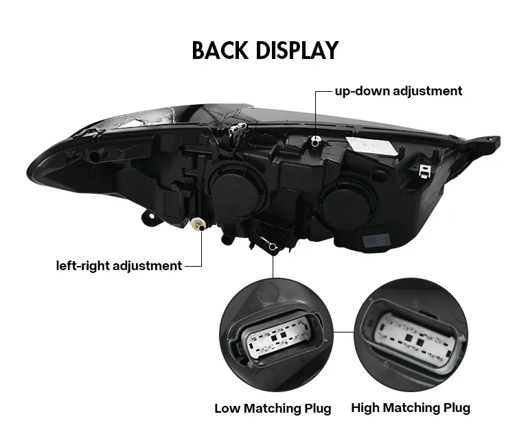 Phares LED Ford Fusion 2013-2016 Double Lentille