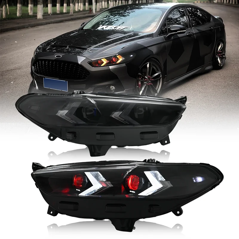 Phares LED Ford Fusion 2013-2016 Double Lentille