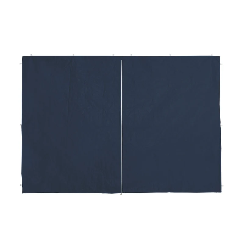 Lot de 4 parois latérales pour pavillon jardin protection contre intempéries 3 x 2 fenêtres en PE bleu 13_0010657