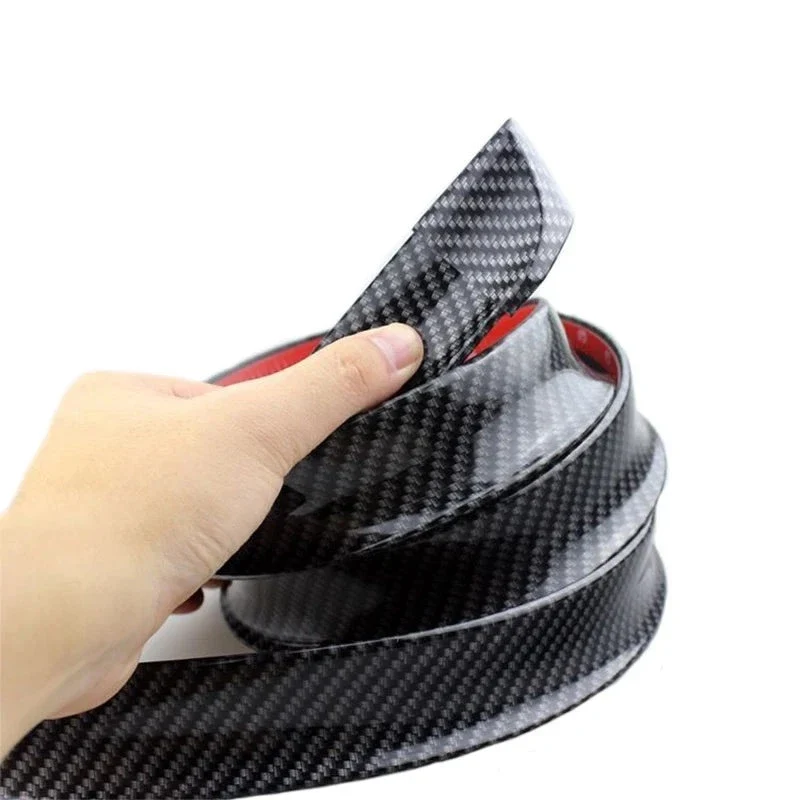 Becquet Universel 5D Souple 1.5m Carbone Noir Mat Brillant