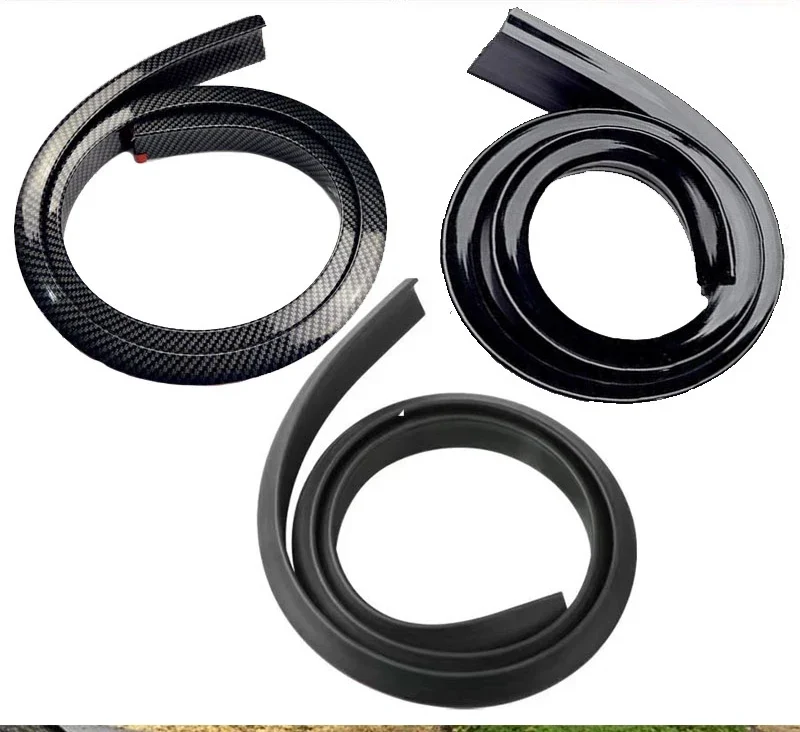 Becquet Universel 5D Souple 1.5m Carbone Noir Mat Brillant