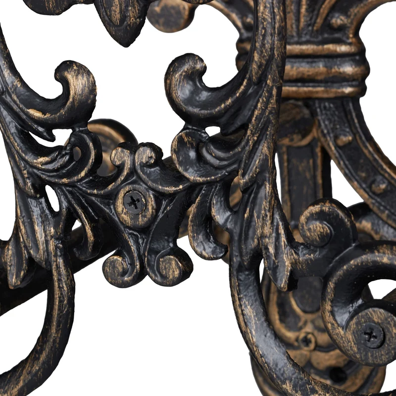 Support pour tuyau droit jardin 133 x 24 x 17 cm en fonte noire design nostalgique décoratif 13_0009136