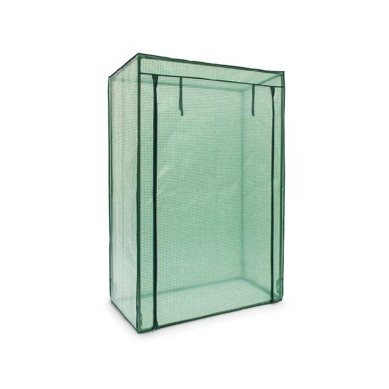 Serre de jardin pour tomates avec porte inclinée 150 x 100 x 50 cm protection intempéries en PVC transparent 13_0009124