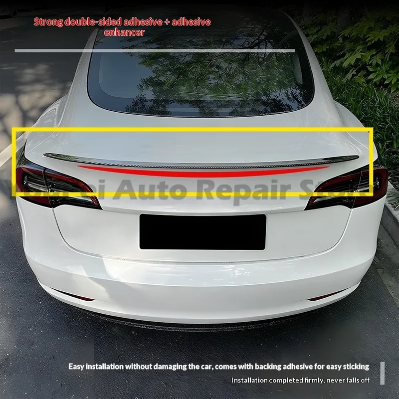 Becquet Universel Tesla Model 3 Y Carbone Sport