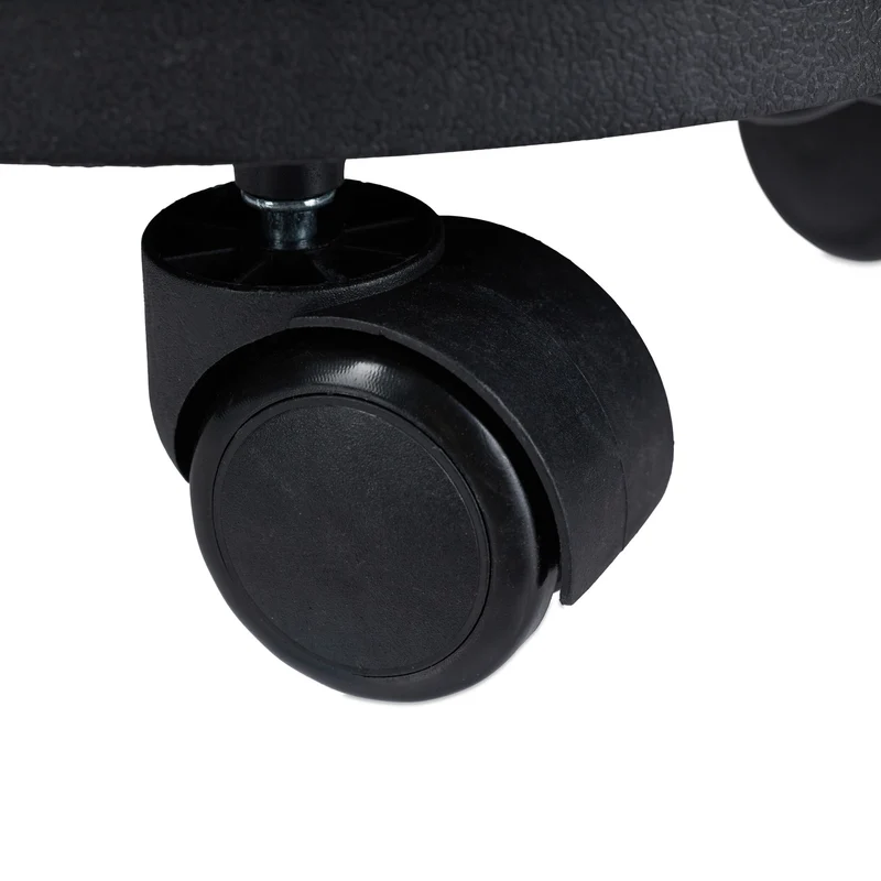 Support à plantes sur roulettes pour intérieur extérieur 27,5 cm pratique finition épurée en plastique noir 13_0009255