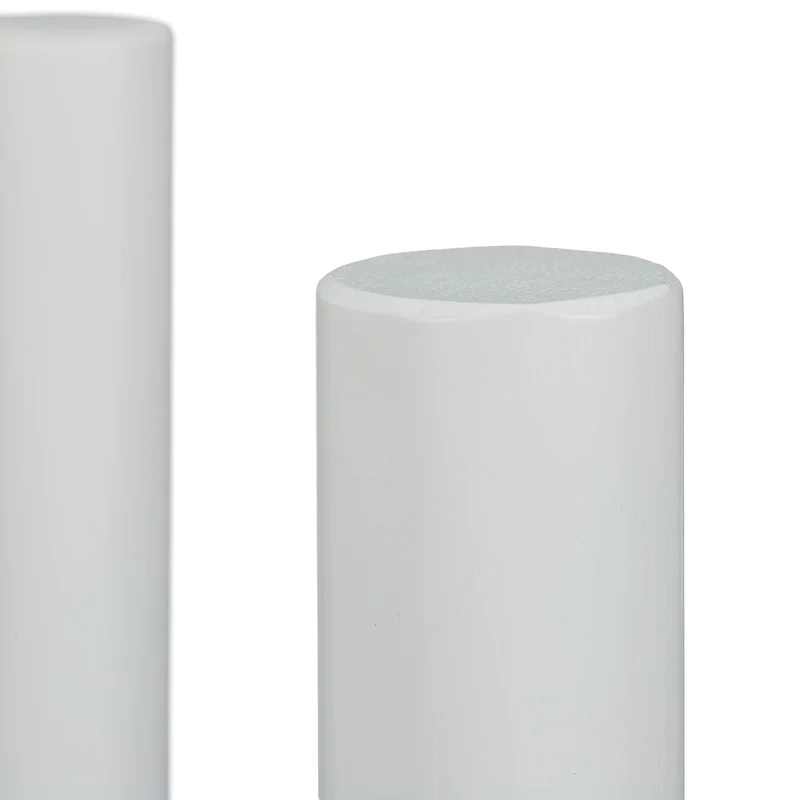 Support à plantes réglable décoratif salon ajustable pour pots divers en bambou blanc 13_0007660