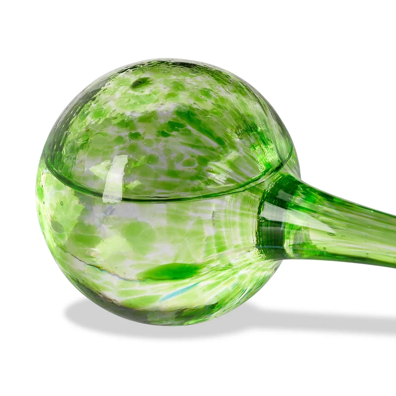 Lot de 2 globes d'arrosage en verre décoratifs pour plantes 15 x 6 cm idéal vacances en verre transparent 13_0007248