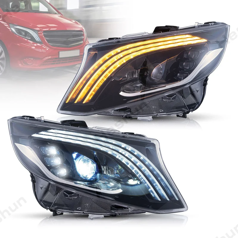 Phares LED Mercedes Vito V-Class W447 Animation Démarrage