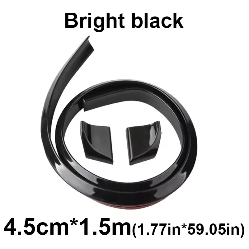 Becquet Universel Souple 1.5m Look Carbone Noir Mat Brillant
