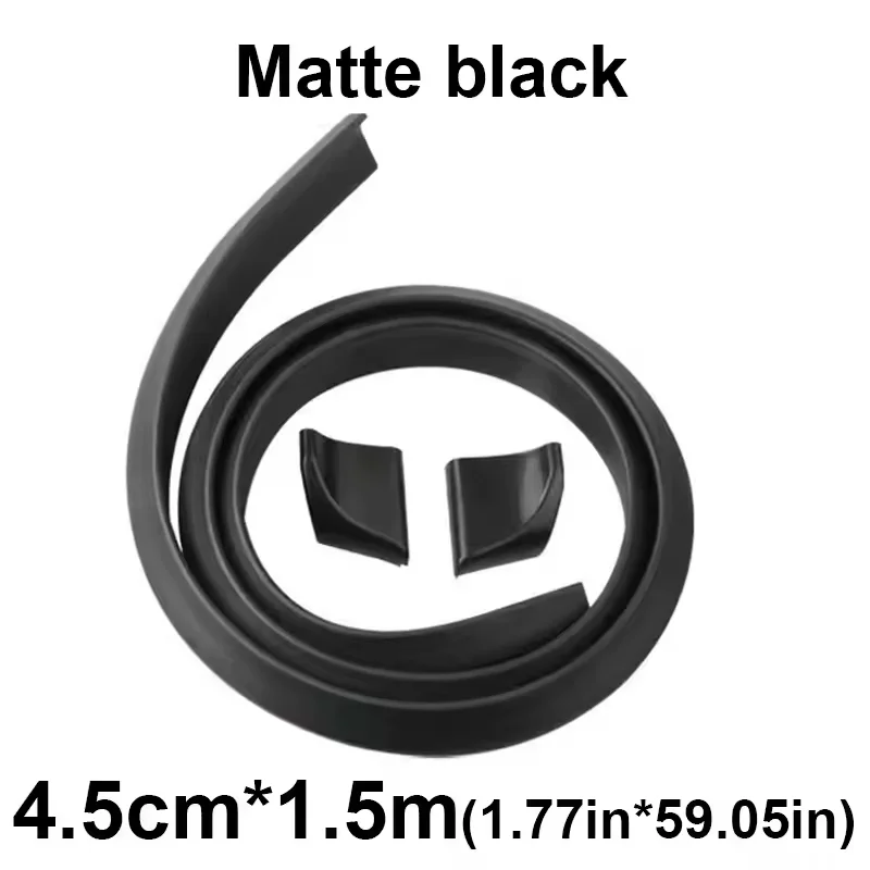 Becquet Universel Souple 1.5m Look Carbone Noir Mat Brillant