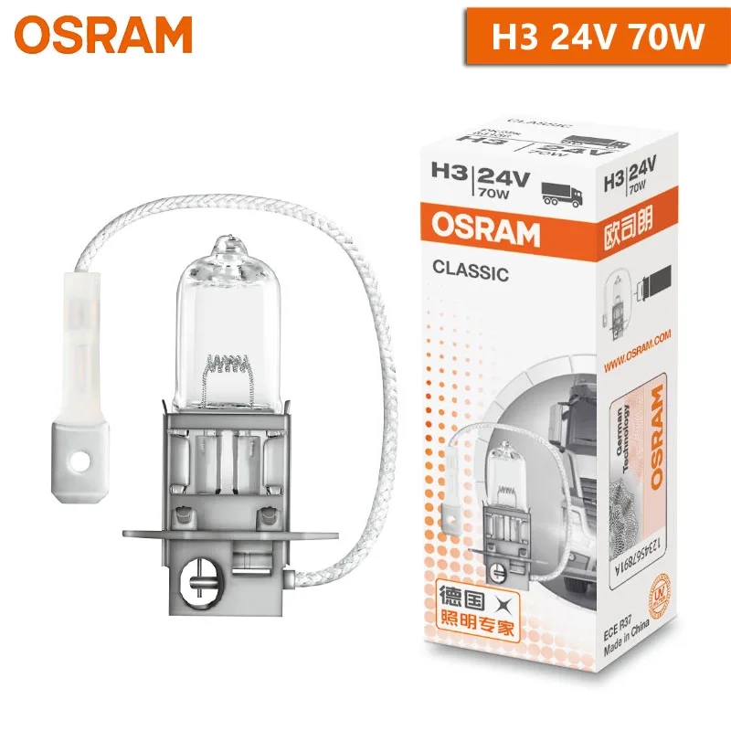 Ampoules Halogenes OSRAM H1 H3 H4 H7 24V Camion