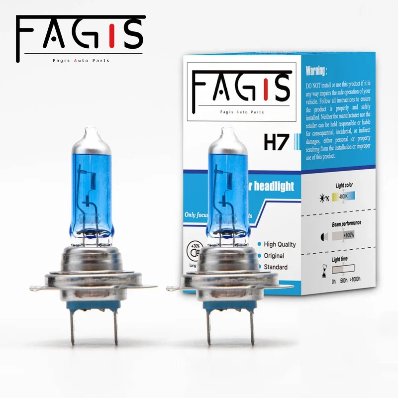 Ampoules halogènes H7 12V 55W universelles 2 pièces
