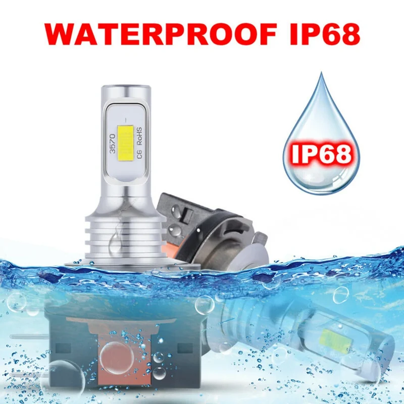 Ampoule LED H4 H7 H15 Universelle 30000LM Phare Auto