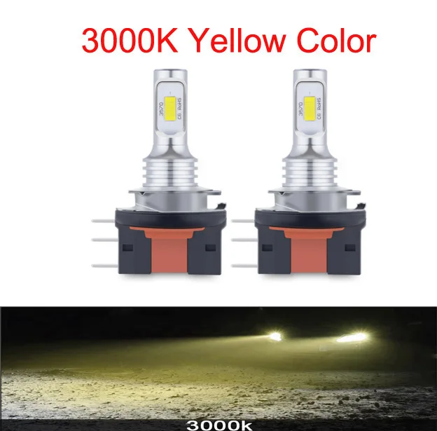 Ampoule LED H4 H7 H15 Universelle 30000LM Phare Auto