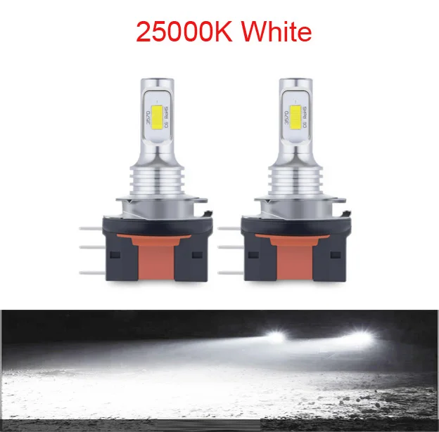 Ampoule LED H4 H7 H15 Universelle 30000LM Phare Auto