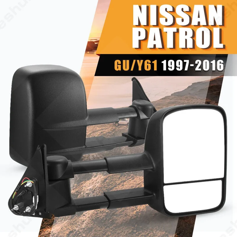 Rétroviseurs Remorquage Extensibles Nissan Patrol Y61