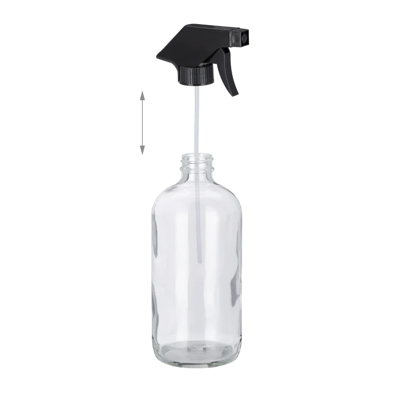 Lot de 2 pulvérisateurs en verre transparent 22 x 7 x 10 cm usage cosmétique et jardin style contemporain 13_0009302