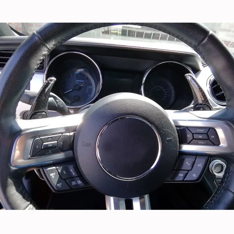 Palettes Volant Ford Mustang 2015-2019 Aluminium Carbone