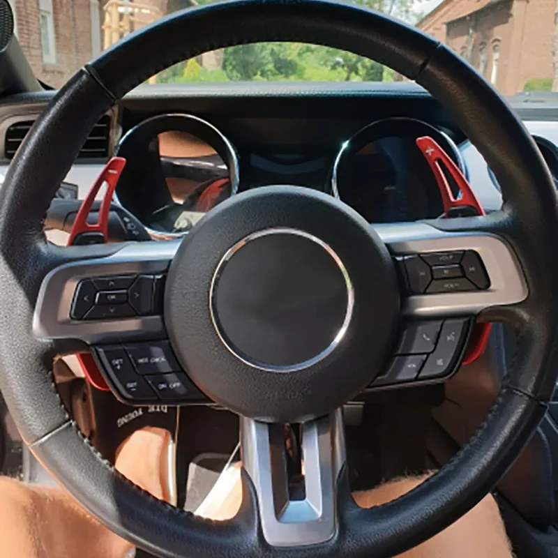 Palettes Volant Ford Mustang 2015-2019 Aluminium Carbone