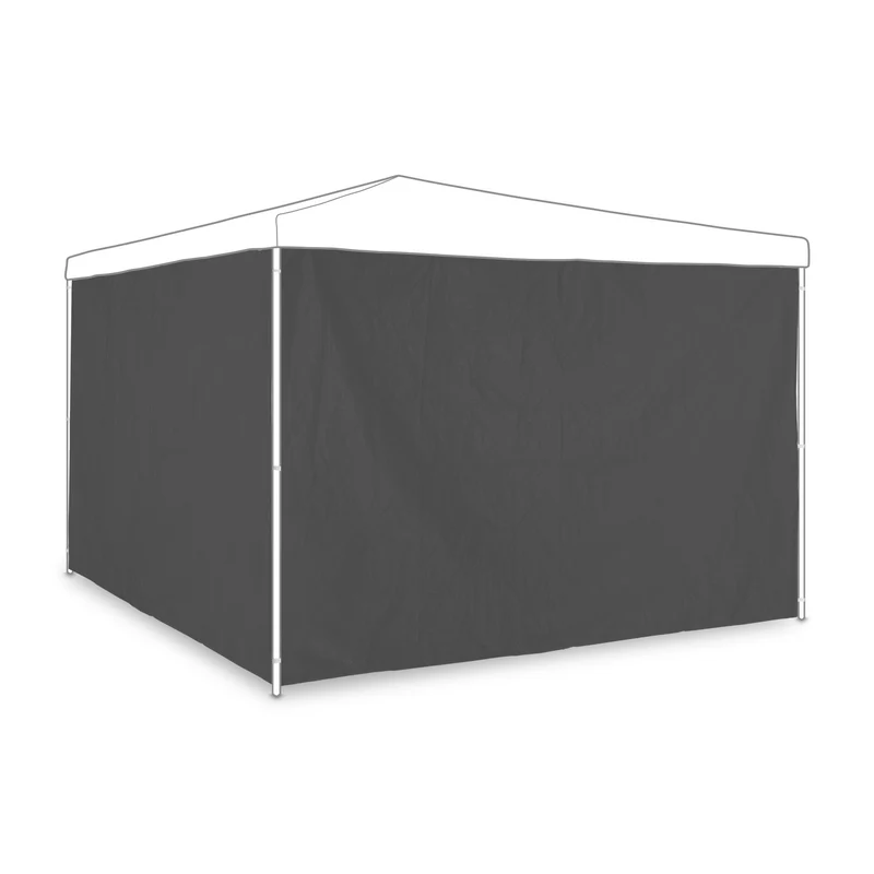 Lot de 2 parois latérales pour tonnelle jardin 200 x 150 cm protection intempéries intimité design gris 13_0010656