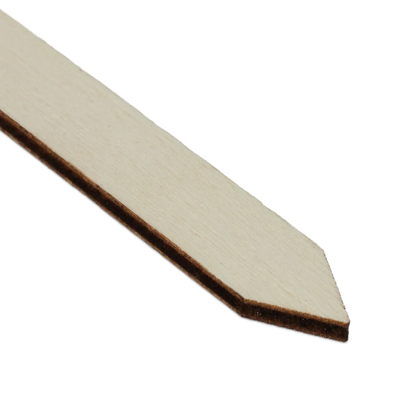 Lot de 24 panneaux décoratifs pour plantes réutilisables jardin balcon 14 x 9 x 0,5 cm en bois naturel 13_0008067