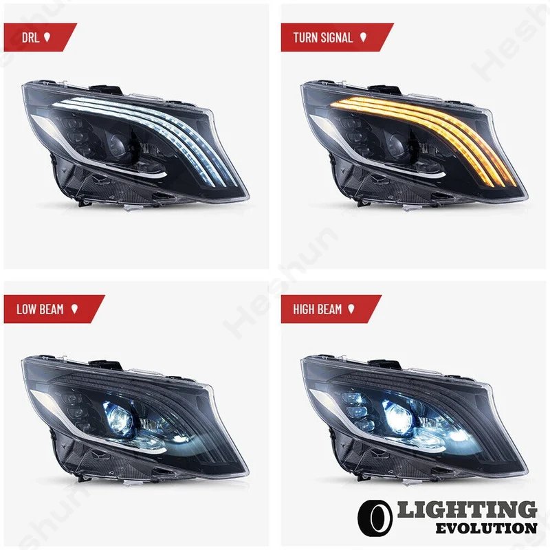 Phares LED Mercedes Vito Classe V V250 V260 W447 Maybach