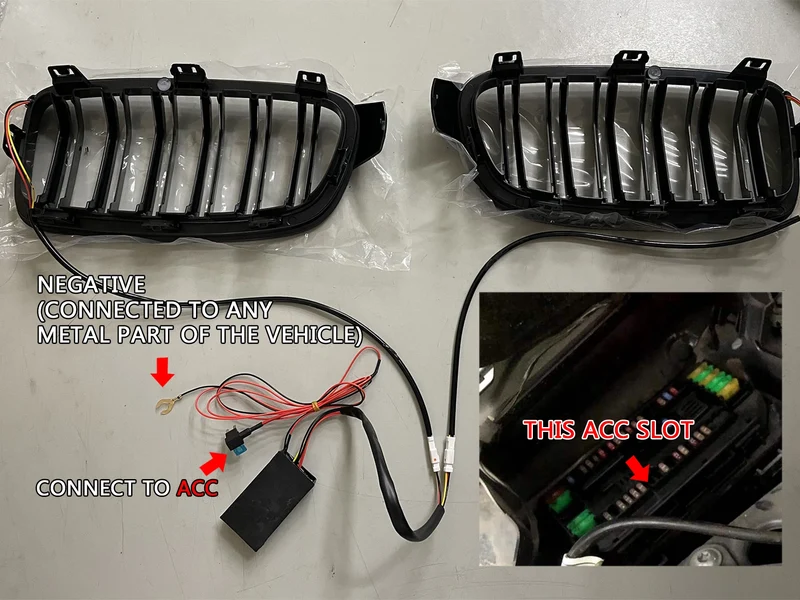 Lumière LED Calandre BMW Série 3 F30 2013-2018 M Performance