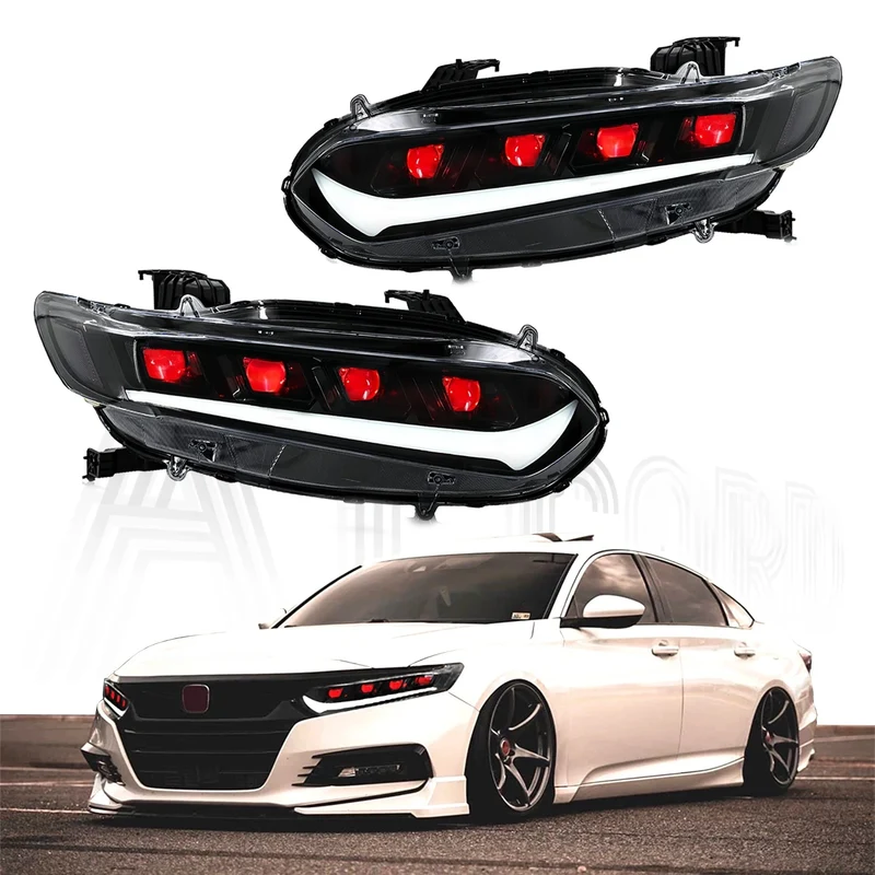 Phares LED Honda Accord 10e Génération 2018-2022 Quad Beam