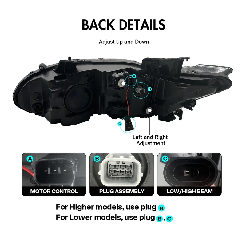 Phares LED Honda Accord 10e Génération 2018-2022 Quad Beam