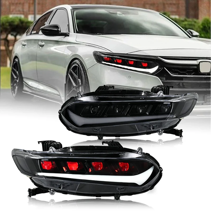 Phares LED Honda Accord 10e Génération 2018-2022 Quad Beam