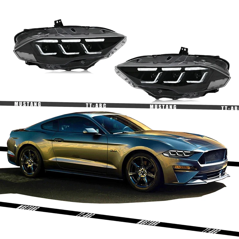 Phares LED Ford Mustang 2018-2022 RGB Contrôle