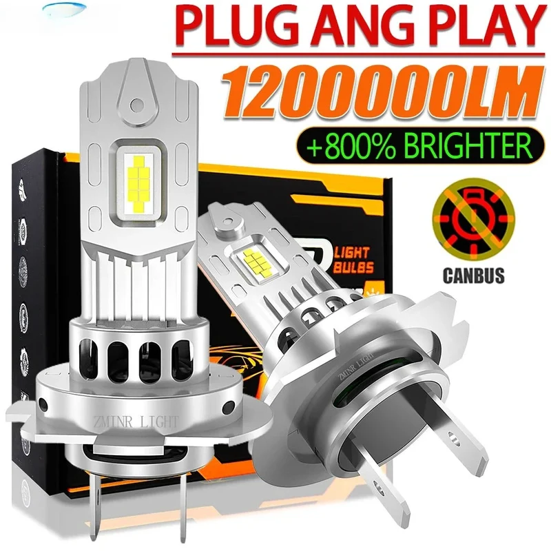 Ampoule LED H4 H7 Universelle Phare Voiture CANBUS