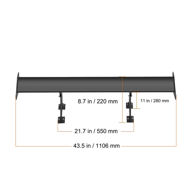 Becquet GT Universel Double Pont JDM Drift 53 Pouces