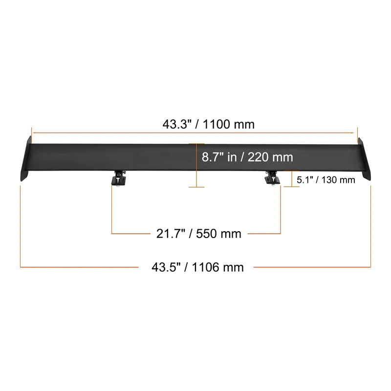 Becquet GT Universel Double Pont JDM Drift 53 Pouces