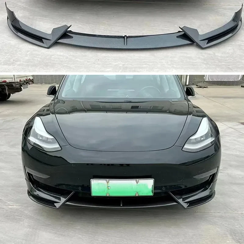 Lame Avant Tesla Model 3 Model Y 2016-2024 Look Carbone