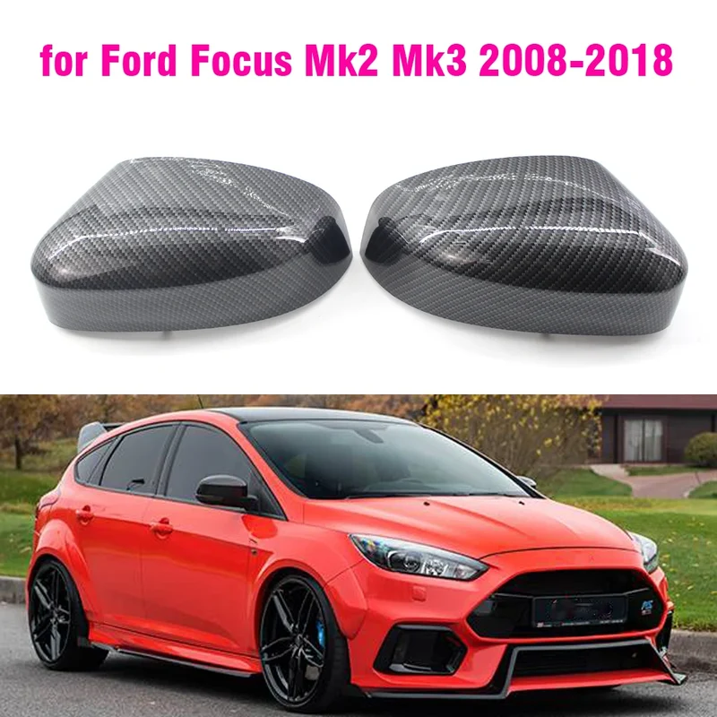 Coques Rétroviseur Ford Focus MK2 MK3 2008-2017 Carbone