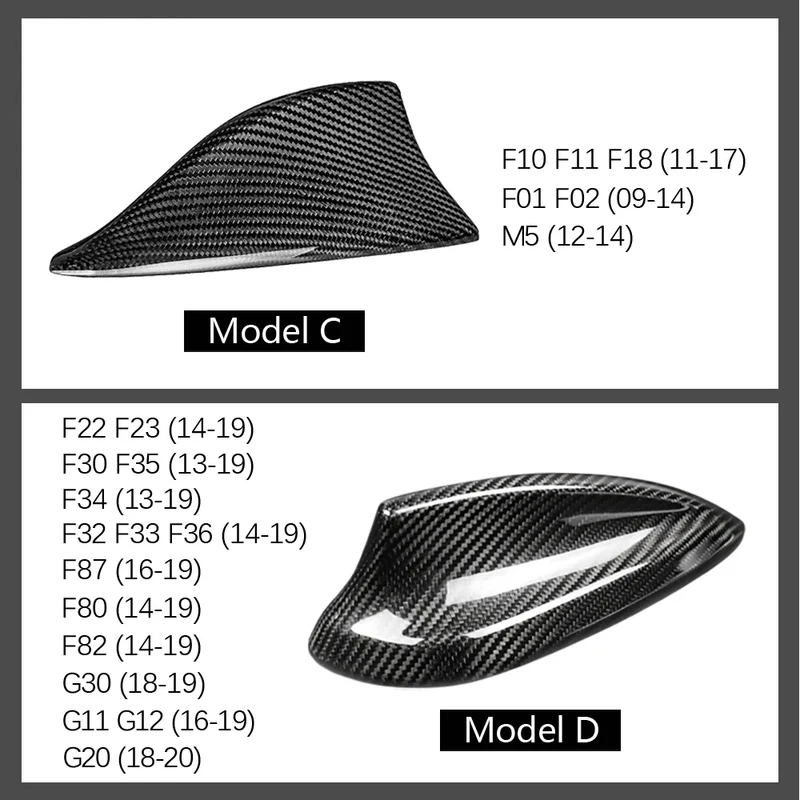 Antenne Aileron Requin Carbone BMW M2 M3 M4 Série 3 5