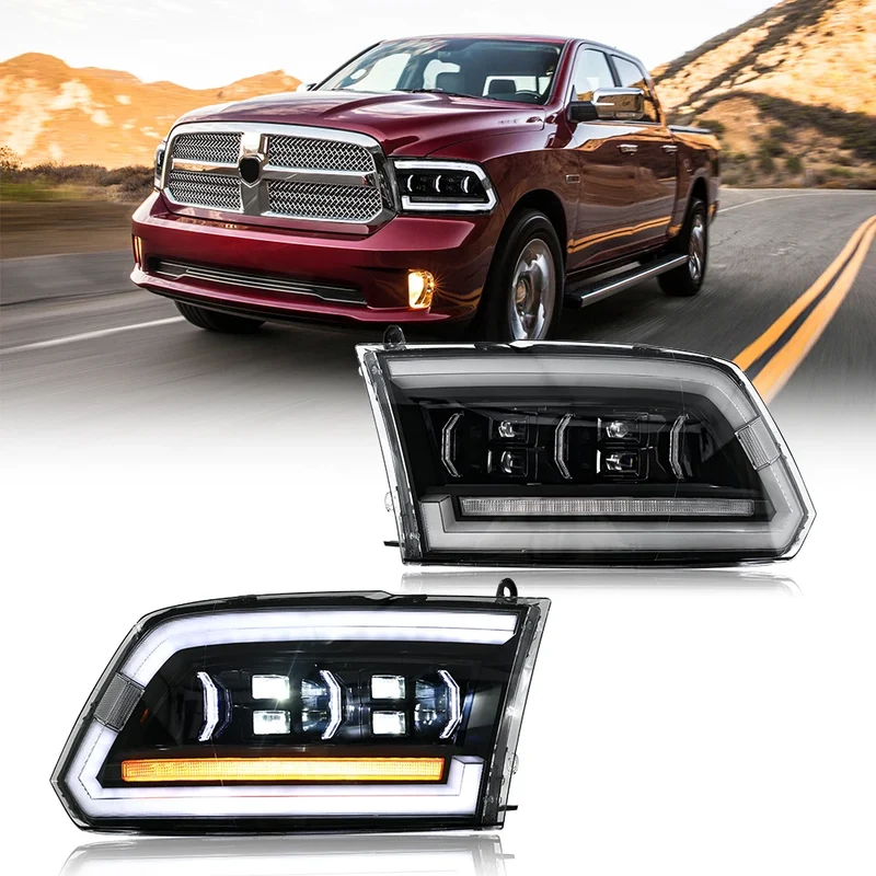 Phares LED Dodge RAM 1500 2500 3500 2009-2018 Séquentiel