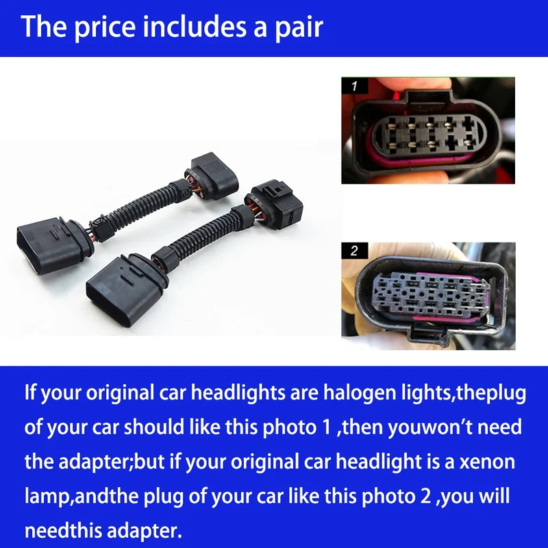 Adaptateur Phares LED Volkswagen Golf 6 7 MK6 MK7 R20