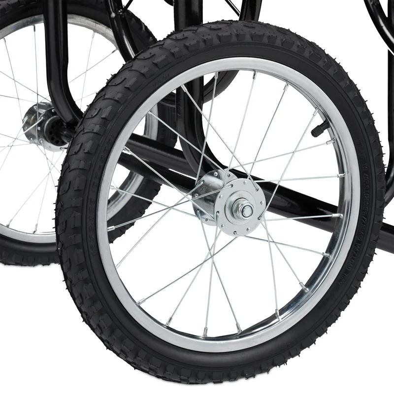 Chariot pour tuyau d'arrosage avec roues 90 x 40 x 60 cm pratique flexible jardin en plastique noir 13_0008152