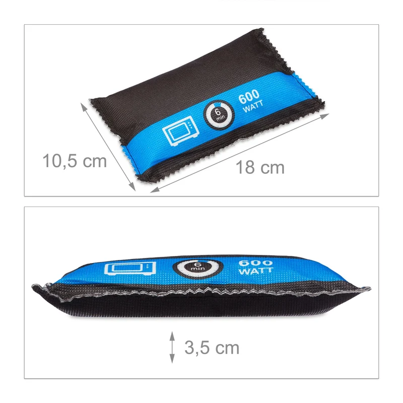 Déshumidificateur auto pratique contre humidité vitres embuées 3,5 x 18 x 10,5 cm en Vlies noir 13_0007691