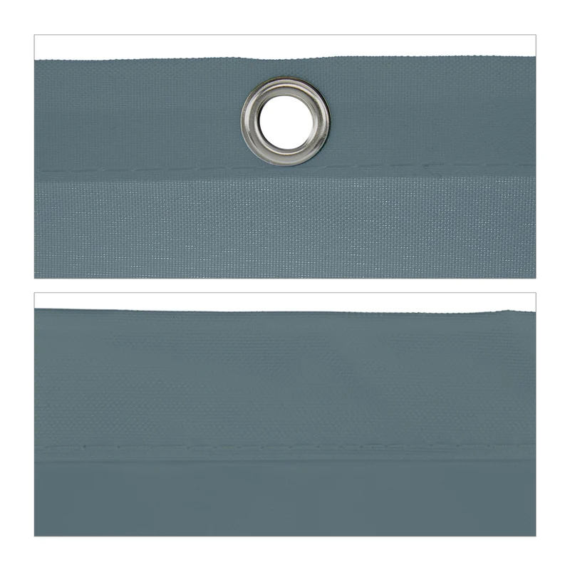 Voile d'ombrage rectangulaire sur terrasse 200 x 300 cm anti UV résistant aux intempéries en polyester gris 13_0010655