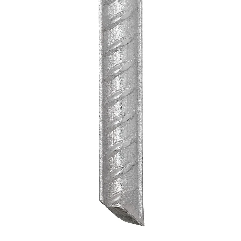 Lot de 10 sardines de sol en acier zingué pour tentes pavillons 45 x 6,5 x 1 cm finition mate argenté 13_0008252