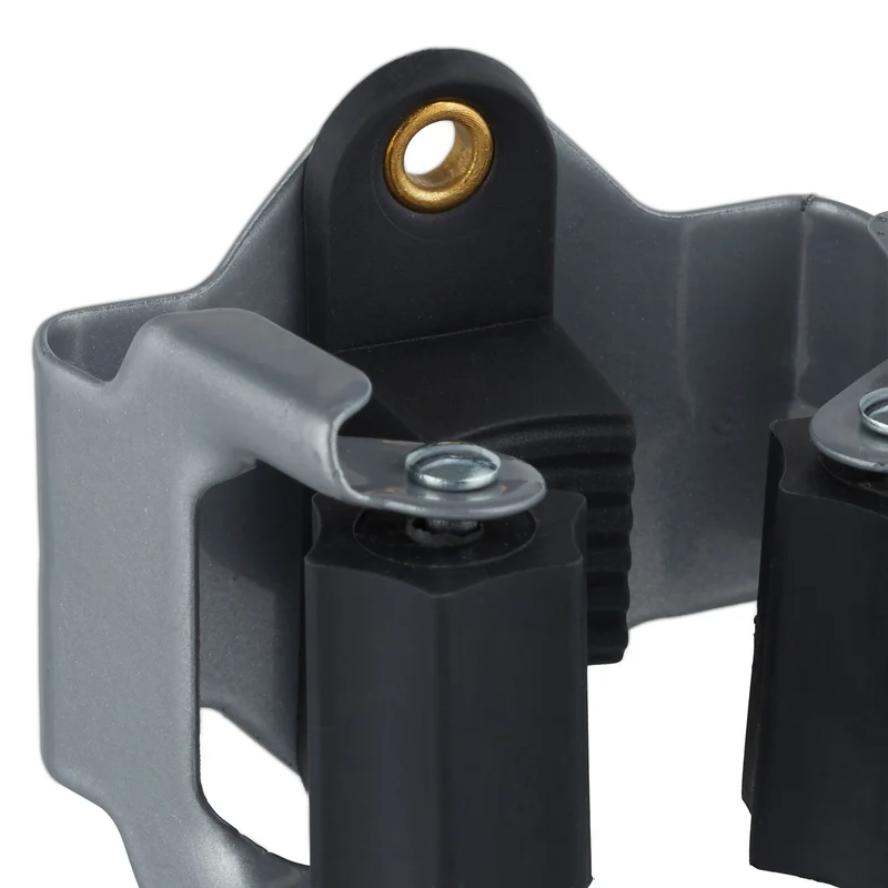 Lot de 10 porte outils muraux supports pratiques garage 5 x 5,5 x 4 cm en fer noir 13_0007487