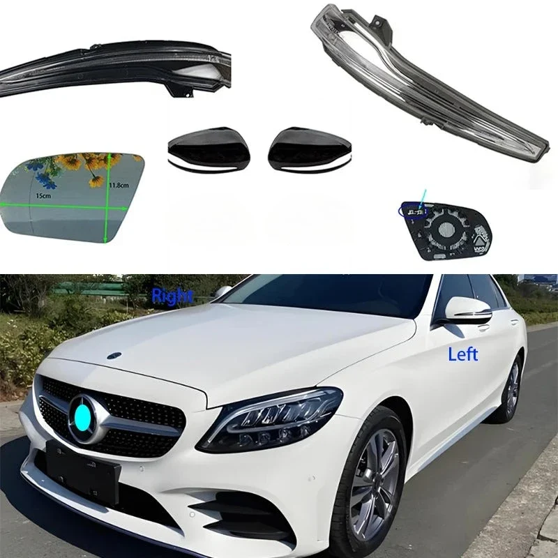 Couvercle Verre Rétroviseur Chauffant Mercedes GLA GLB GLC