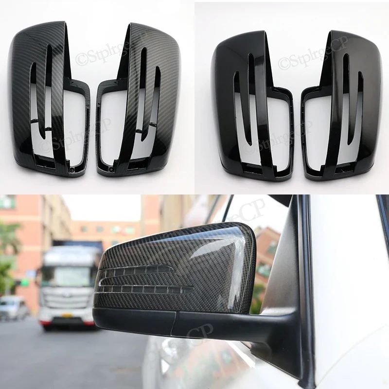 Coques Rétroviseur Mercedes A B C E S CLA GLA Noir Brillant