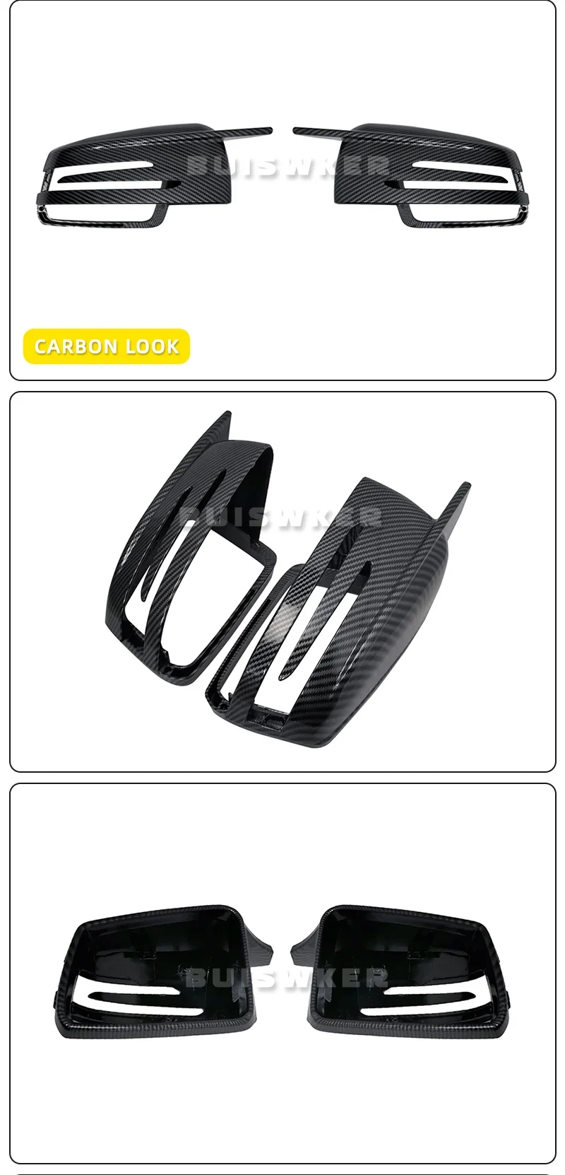 Coques Rétroviseur Mercedes W204 W212 W221 CLA GLA Carbone