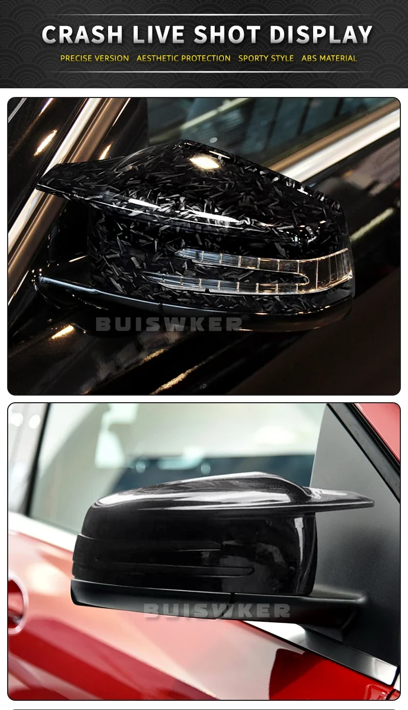 Coques Rétroviseur Mercedes W204 W212 W221 CLA GLA Carbone