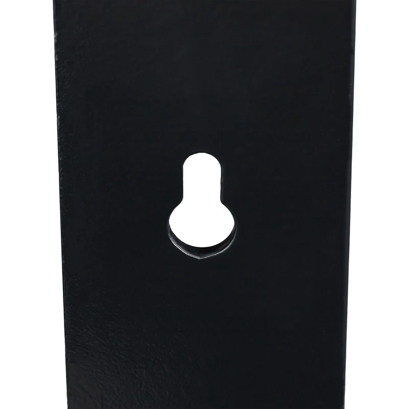 Support tuyau d'arrosage mural rond rangement peu encombrant jardin garage 20 x 20 x 10 cm en acier noir 13_0009338